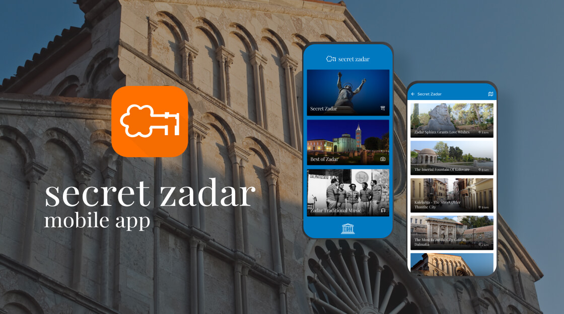 Secret Zadar App iPhone, iPad and Android mobile application